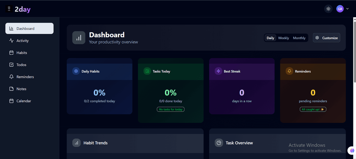 2day - Habit Builder preview