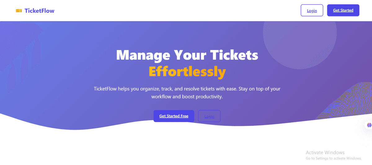 TicketFlow Multi-Framework preview